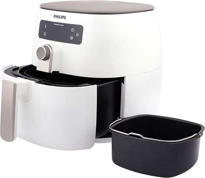 قلاية فيليبس الهوائية الرقمية (الفئة المتقدمة) | سعة 0.8 كجم | قوة 1425 واط | تقنية التوزيع الحراري التوربيني | الموديل HD9645/24