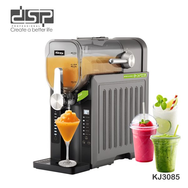 ماكينة صنع السلاش والمشروبات المثلجة دي إس بي | قوة 1500 واط (تبريد كمبروسر) | تجميد ذاتي بدون ثلج | سعة 1.6 لتر - الموديل KJ3085