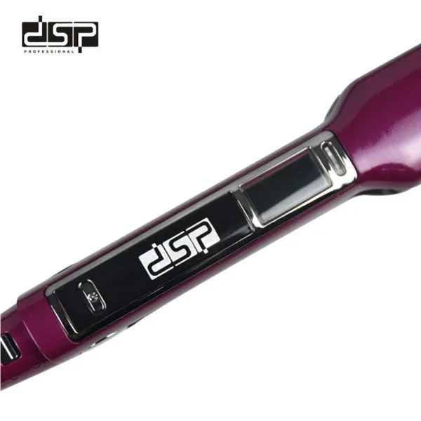 مِمّلس الشعر 2-في-1 DSP 10224A – ألواح تيتانيوم، يصل إلى ‎230 °م، كابل دوّار 360°